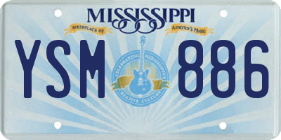 MS license plate YSM886