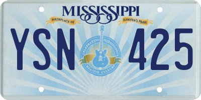 MS license plate YSN425