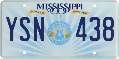 MS license plate YSN438