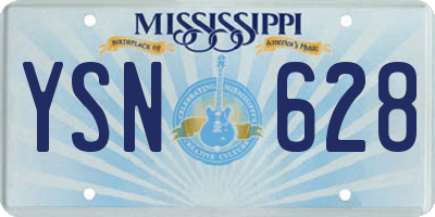 MS license plate YSN628