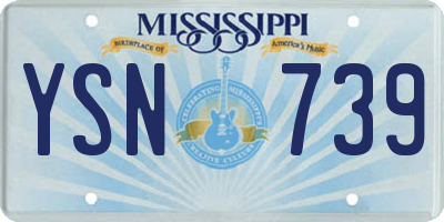 MS license plate YSN739