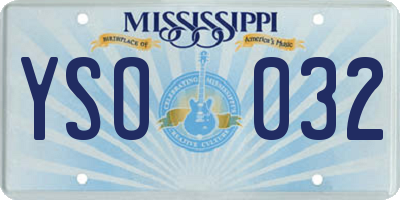 MS license plate YSO032