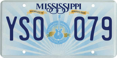 MS license plate YSO079