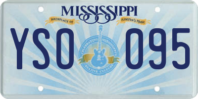 MS license plate YSO095