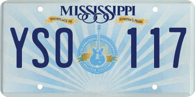 MS license plate YSO117
