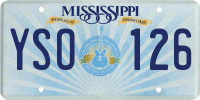 MS license plate YSO126