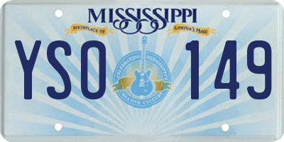 MS license plate YSO149