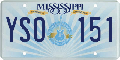 MS license plate YSO151