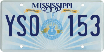 MS license plate YSO153