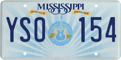 MS license plate YSO154