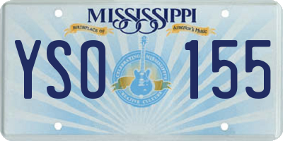 MS license plate YSO155