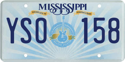 MS license plate YSO158
