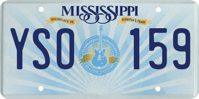 MS license plate YSO159