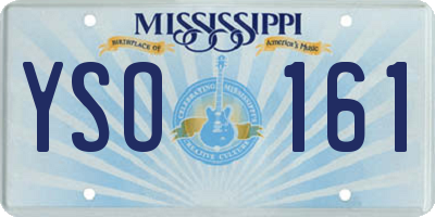 MS license plate YSO161