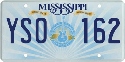 MS license plate YSO162