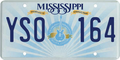 MS license plate YSO164