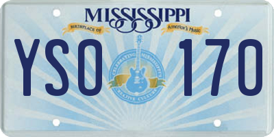 MS license plate YSO170