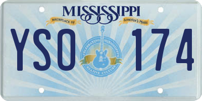MS license plate YSO174