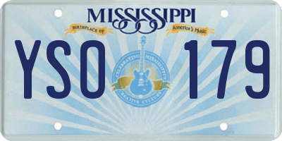 MS license plate YSO179