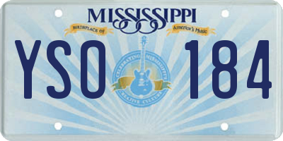 MS license plate YSO184