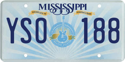 MS license plate YSO188