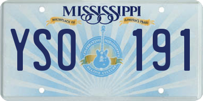 MS license plate YSO191