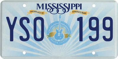 MS license plate YSO199