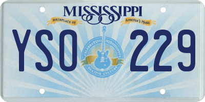 MS license plate YSO229