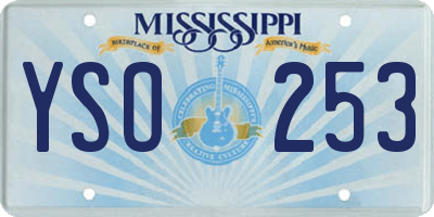 MS license plate YSO253