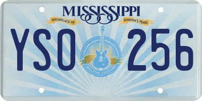 MS license plate YSO256