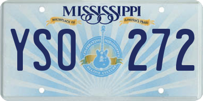 MS license plate YSO272