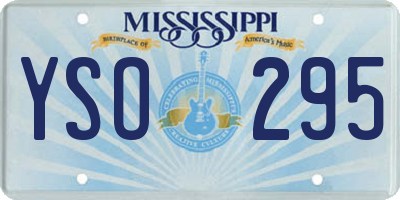 MS license plate YSO295