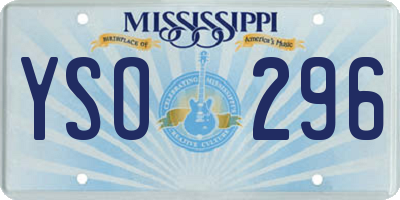 MS license plate YSO296
