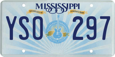 MS license plate YSO297