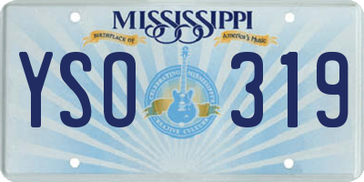 MS license plate YSO319