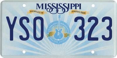 MS license plate YSO323