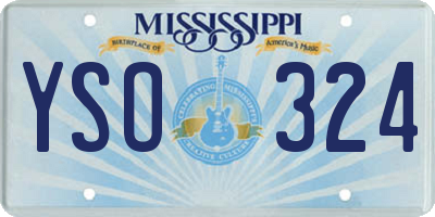 MS license plate YSO324