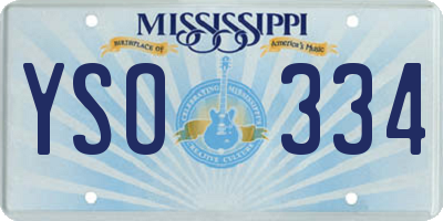 MS license plate YSO334