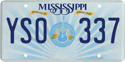 MS license plate YSO337