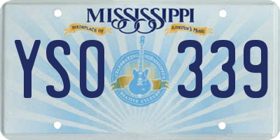 MS license plate YSO339