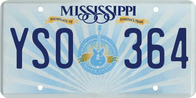 MS license plate YSO364