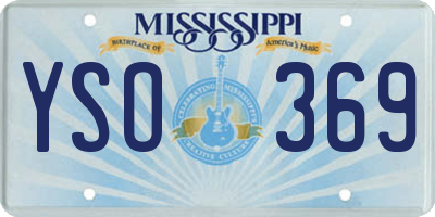 MS license plate YSO369