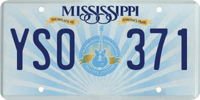 MS license plate YSO371