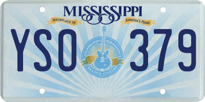 MS license plate YSO379