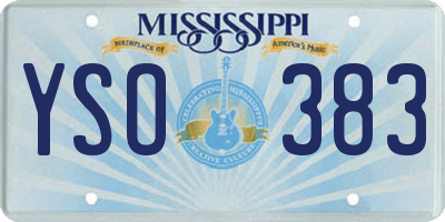 MS license plate YSO383