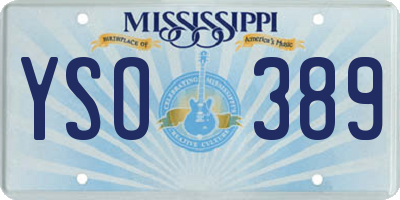 MS license plate YSO389