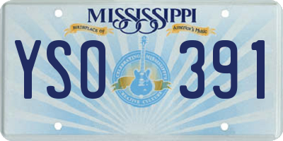 MS license plate YSO391