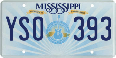 MS license plate YSO393