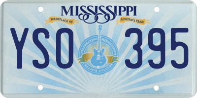 MS license plate YSO395