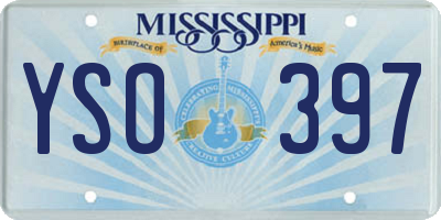 MS license plate YSO397